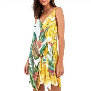 NWT Farm Rio Azalea Forest Mini Wrap Dress - S